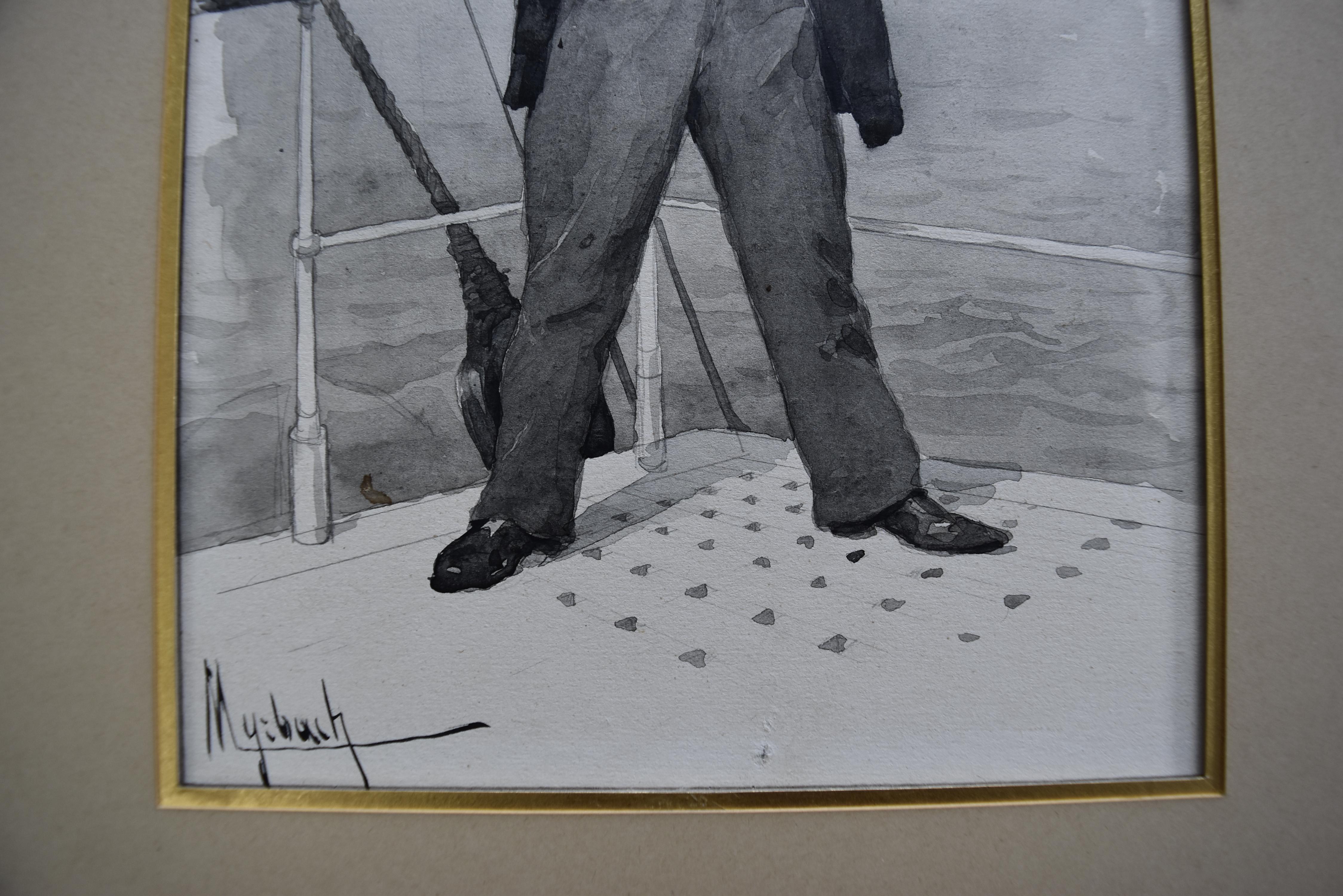 Felician Myrbach (1853-1940) Le Capitaine Scrapouchinat, Ink drawing 5