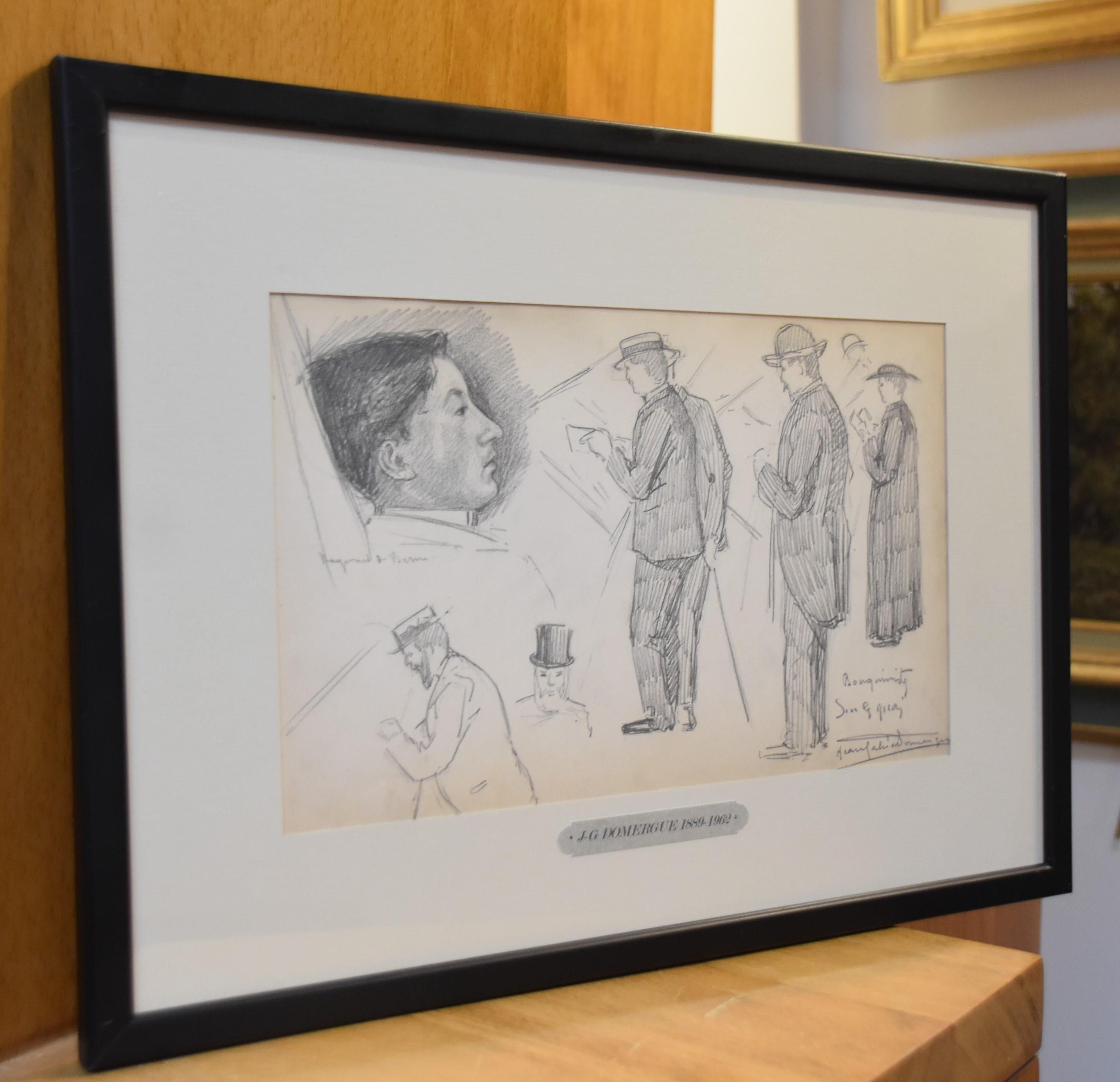 Jean-Gabriel Domergue (1889-1962)  Paris, Les Bouquinistes, dessin original en vente 6