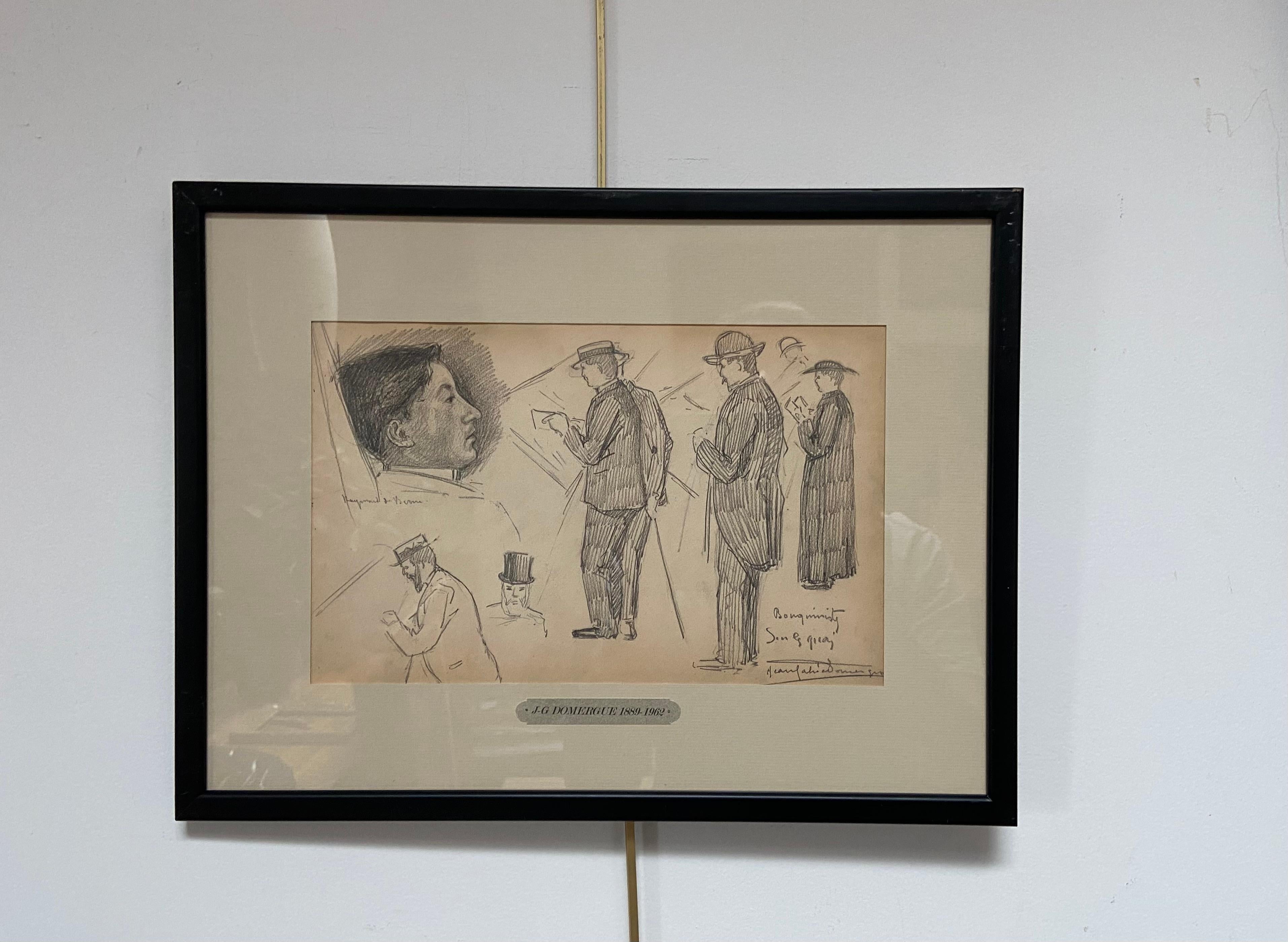 Jean-Gabriel Domergue (1889-1962)  Paris, Les Bouquinistes, dessin original en vente 7