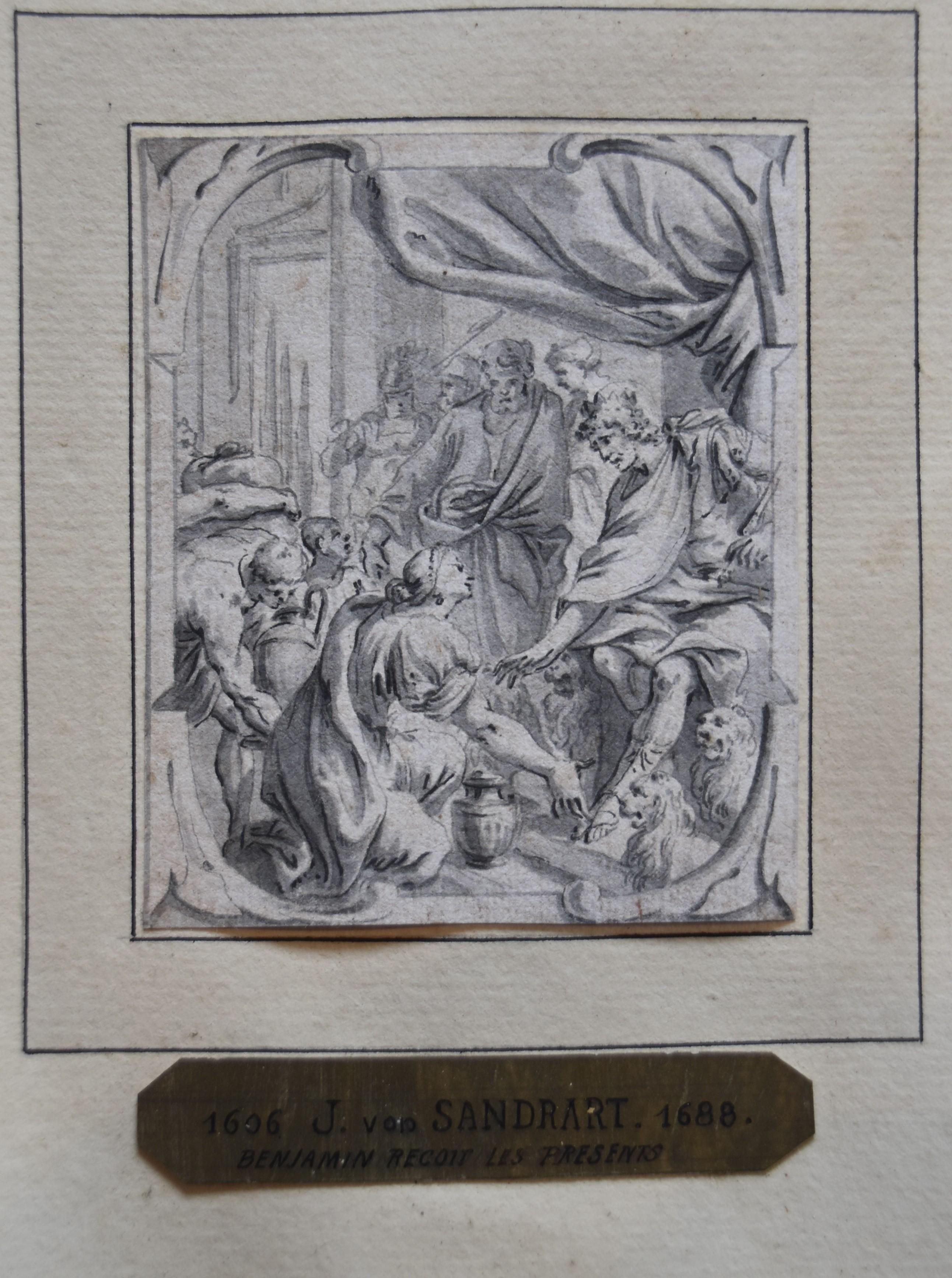 Joachim von Sandrart (1606-1688) Biblical episodes, 3 original drawings For Sale 3