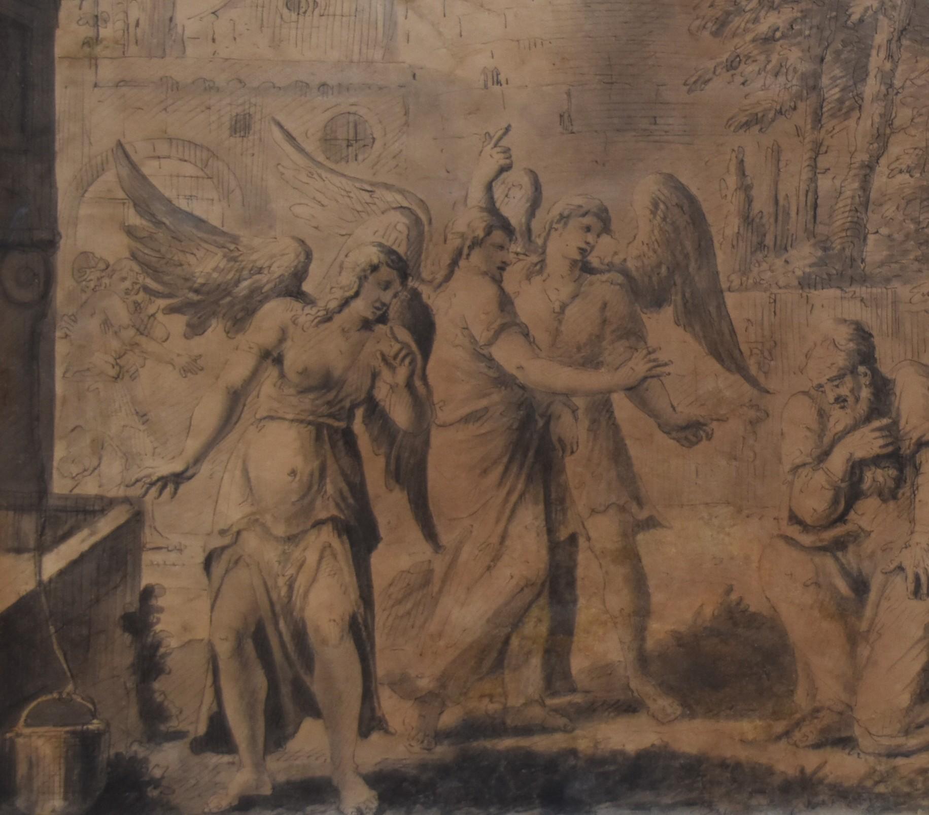 François Boitard (1670-1715)
Abraham and the Three Angels,
Signed lower left 