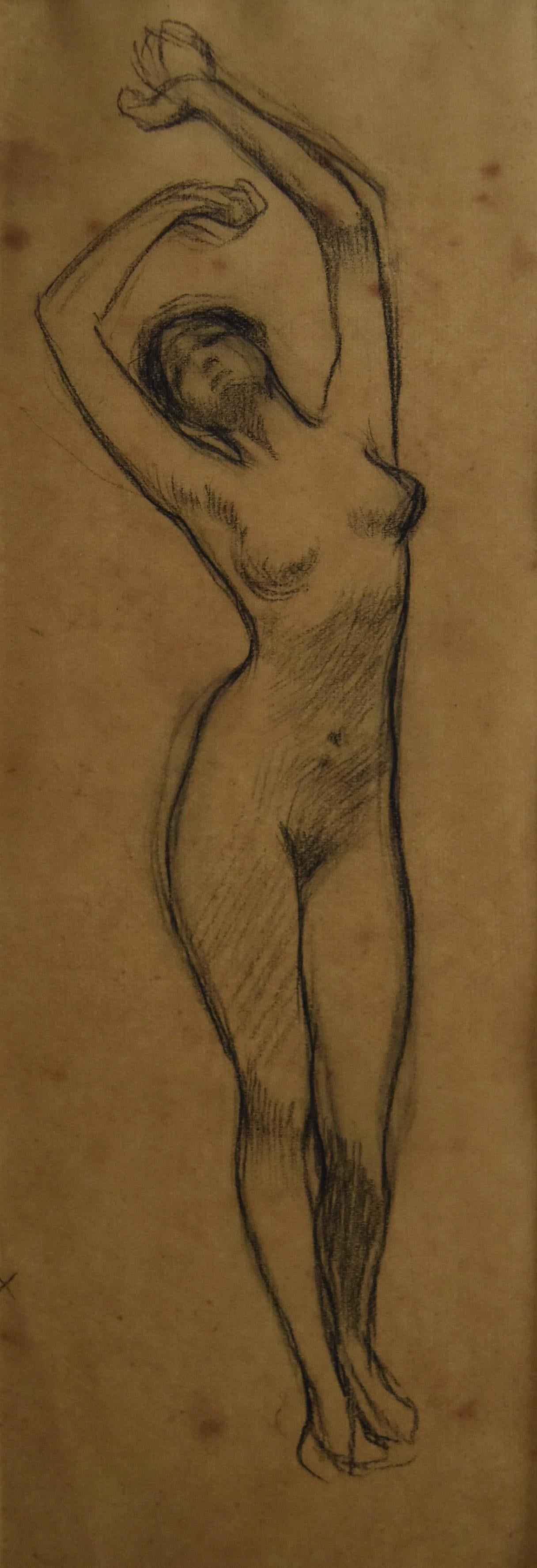 Georges Antoine Rochegrosse Nude - G A  Rochegrosse (1859-1938) A naked woman, Study for Salammbo or Le Tepidarium
