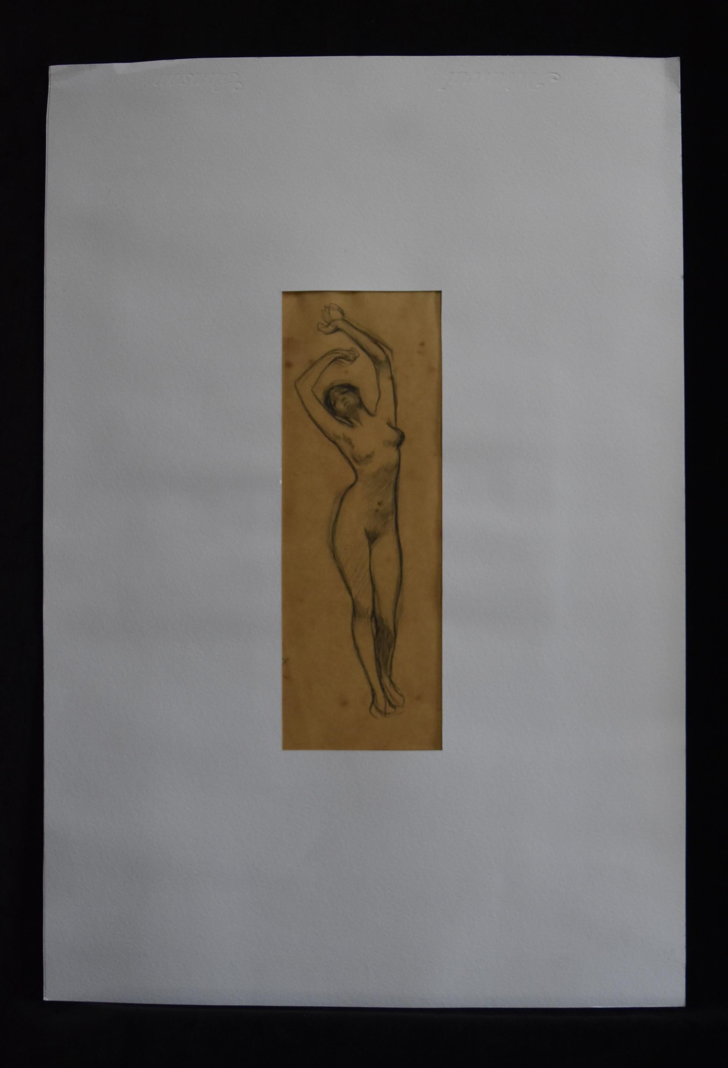 G A  Rochegrosse (1859-1938) A naked woman, Study for Salammbo or Le Tepidarium - Art by Georges Antoine Rochegrosse