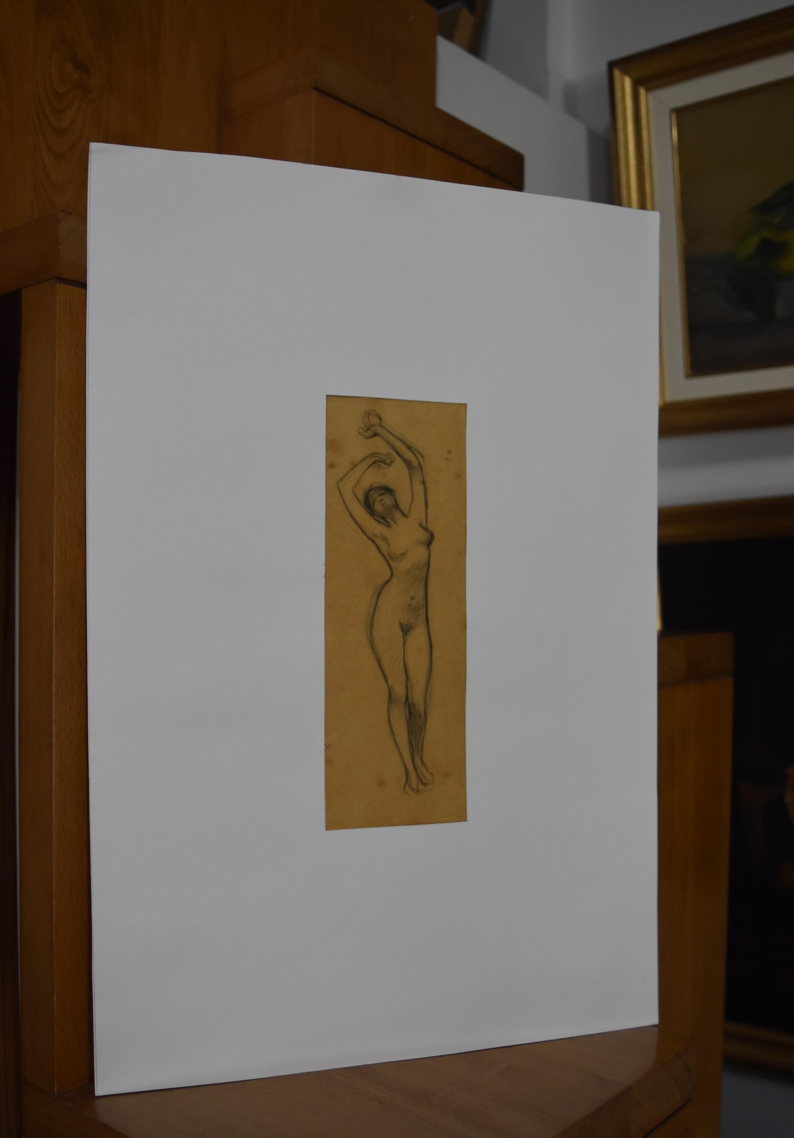 G A  Rochegrosse (1859-1938) A naked woman, Study for Salammbo or Le Tepidarium 1