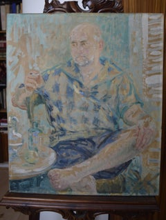 Marguerite De Lottis, Portrait of a bearded man, Oil on panel