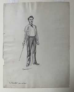 Pierre-Georges Jeanniot (1848–1934), Henri Rochefort for a duel, drawing
