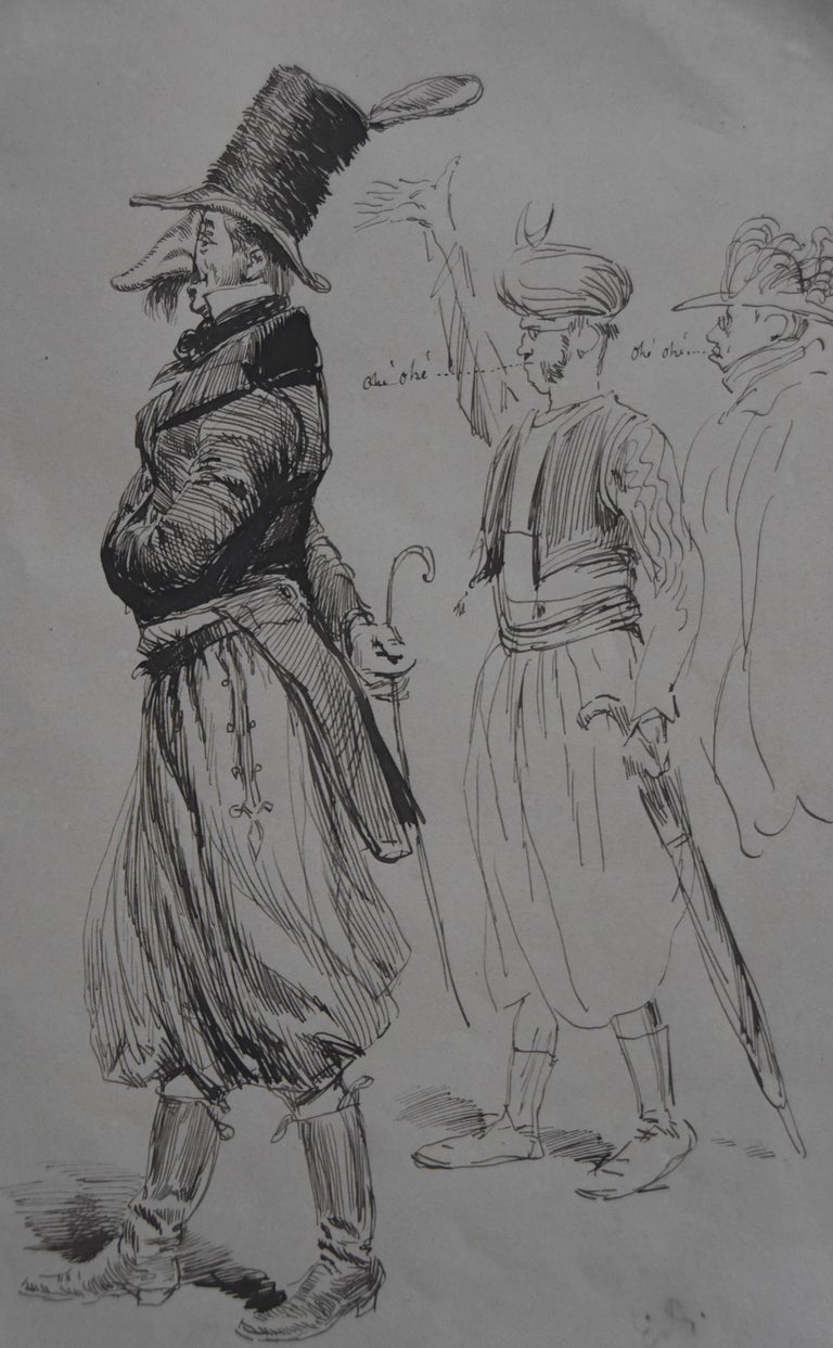 Edouard Detaille (1848-1912)
A Carnival character and a Zouave
19.5 x 12.5 cm 
Pen and ink on paper
Signed lower left with the initials (faded)

In a modern framing  : 35  x 28 cm
 

Jean-Baptiste Édouard Detaille (Paris 5 October 1848 – 23 December
