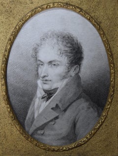 Lussigny, Portrait of a young man, 1809, original drawing