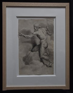 Scuola neo classica francese, Allegoria del tempo, disegno originale