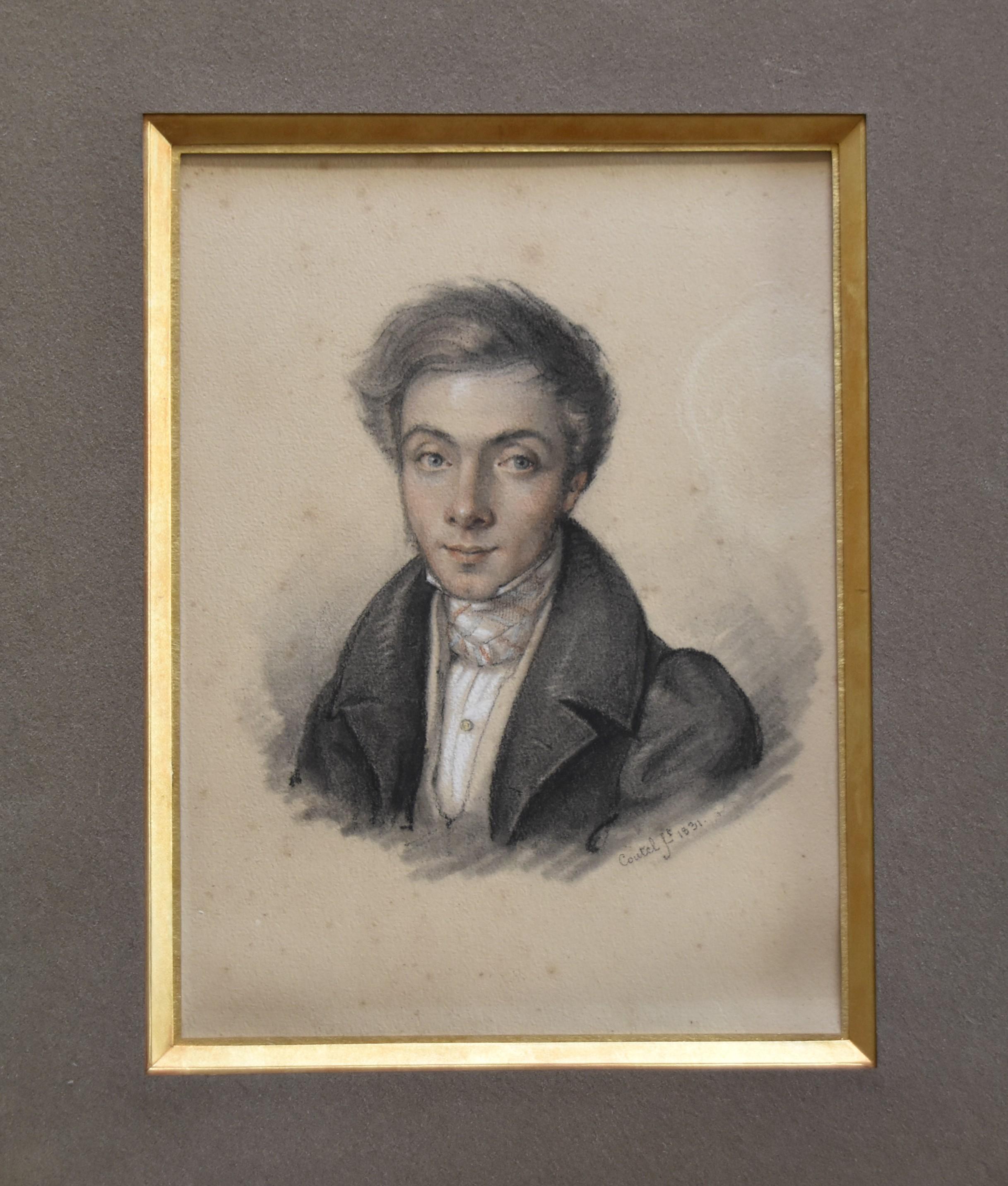 French Romantic School
Portrait of a young man, 1831
signed and dated 