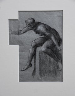 Attributed to Eugene Deully (1866-1933) A woman, study, drawing