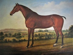 Horse in landscape, 18th century, circle George Stubbs, oil, old master