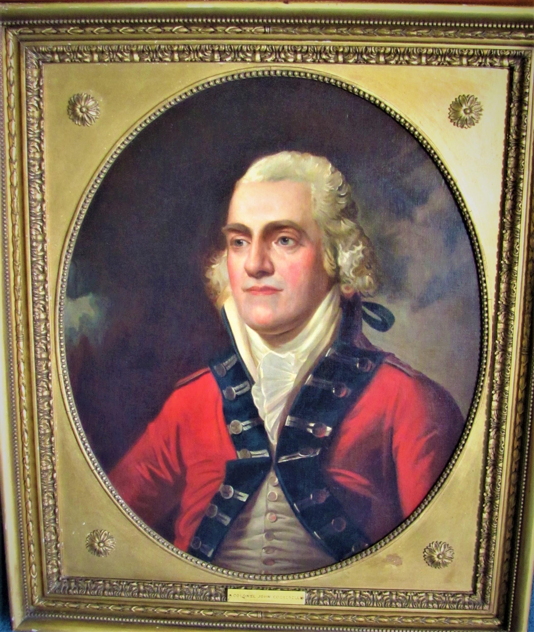 Unknown Portrait Painting - 19th century English school Portrait military officer Colonel John Cockerell