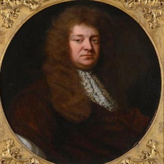 Antique Portrait George Granville - 17th century, old master, portrait painting, Kneller 