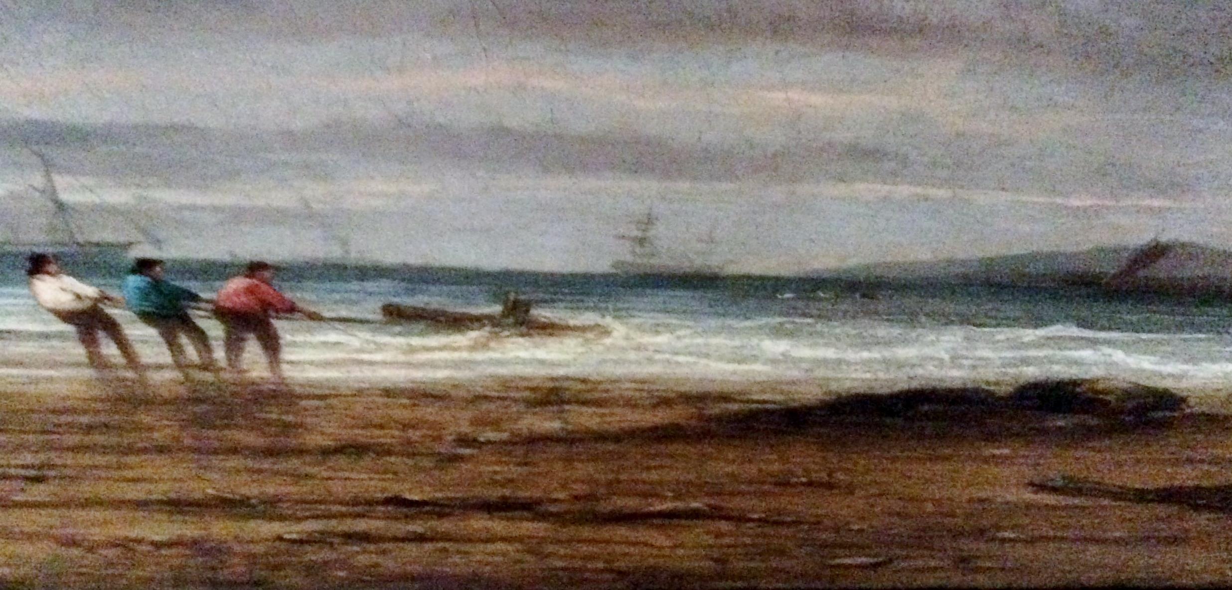 St Michael's Mount, Cornwall - 19th century, old master, oil, Seascape painting For Sale 1
