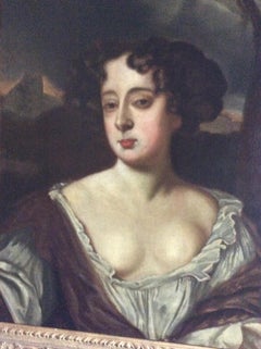 Portrait Of Queen Mary II - 19th Century, Old Master, Oil, Portrait Painting