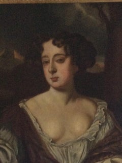 Portrait Of Queen Mary II - 19th Century, Old Master, Oil, Portrait Painting