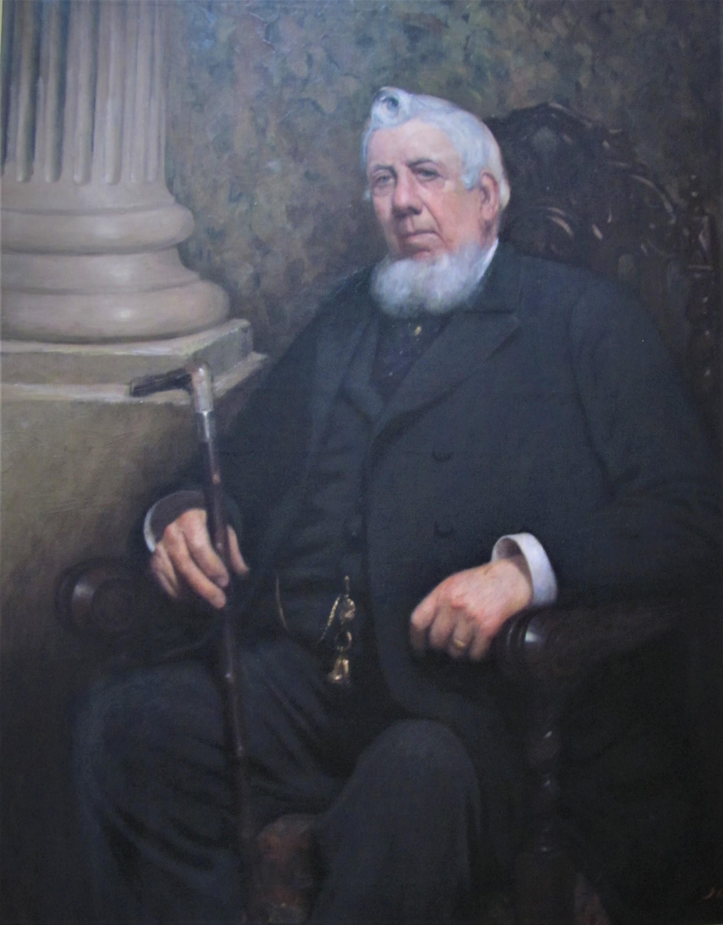 John Dalziel Kenworthy Portrait Painting - Portrait Of A Gentleman -Edwardian oil, old master, portrait painting, 1904