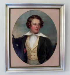Portrait Of A Young Man - Oil, old master, 19th century, portrait painting