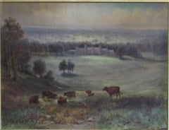 Country House Landscape Scene - 19th century, old master, landscape, country scene