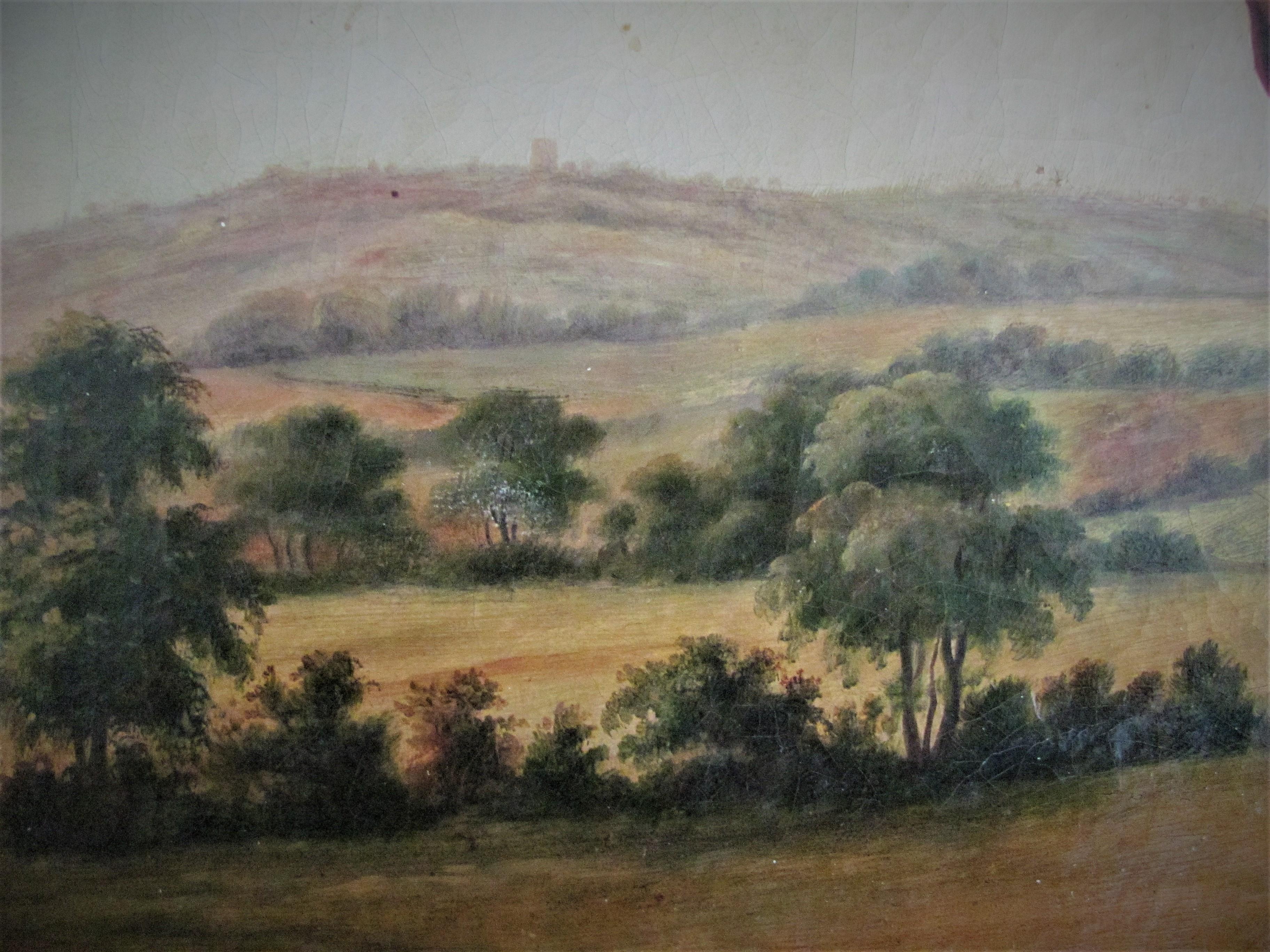 Horse in landscape, 18th century, circle George Stubbs, oil, old master - Old Masters Painting by (After) George Stubbs