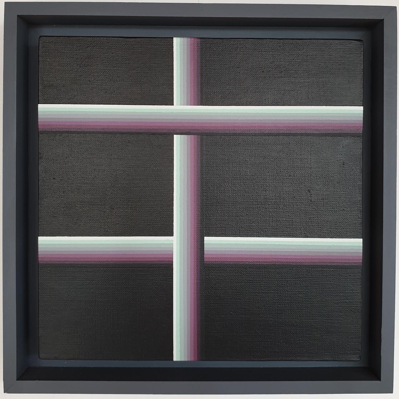 Eliza Kopec Abstract Painting - Untitled - contemporary modern abstract geometric painting on canvas