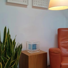 Droste Effect - contemporary modern abstract geometric cube sculpture
