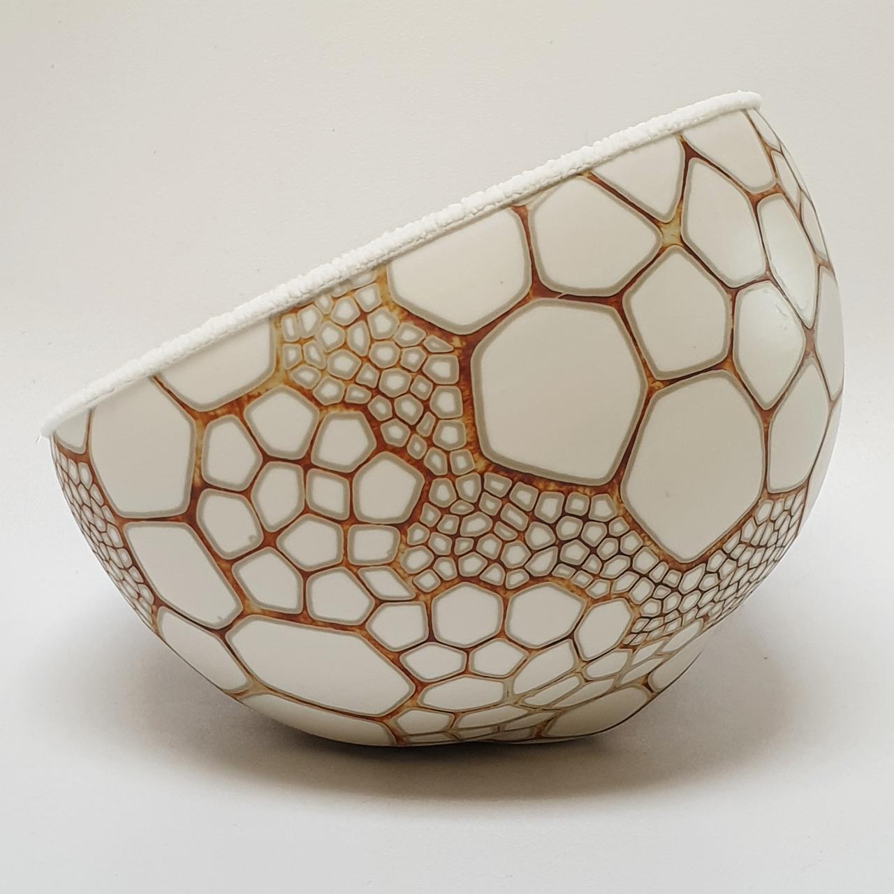 Objekt wackelt - contemporary modern abstract organic ceramic sculpture object - Gray Abstract Sculpture by Petra Benndorf