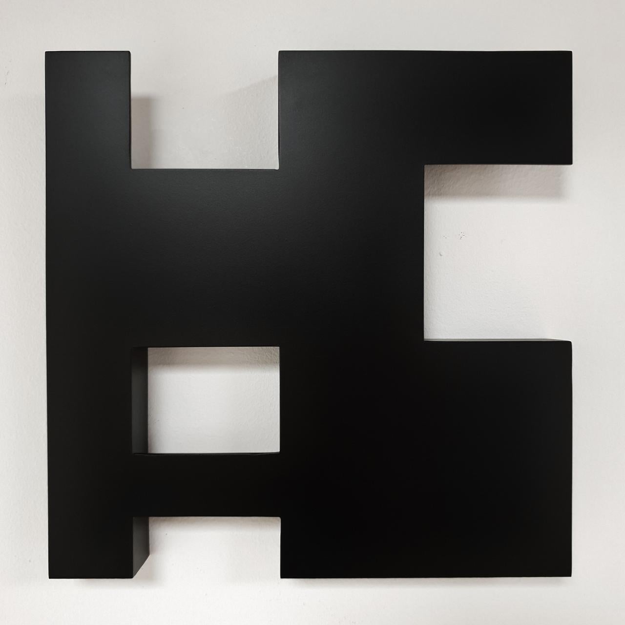 Carl Möller Abstract Sculpture - Steel 81 (iii) - contemporary modern geometric sculpture painting relief