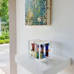 Homage to Rietveld - contemporary modern abstract geometric cube sculpture
