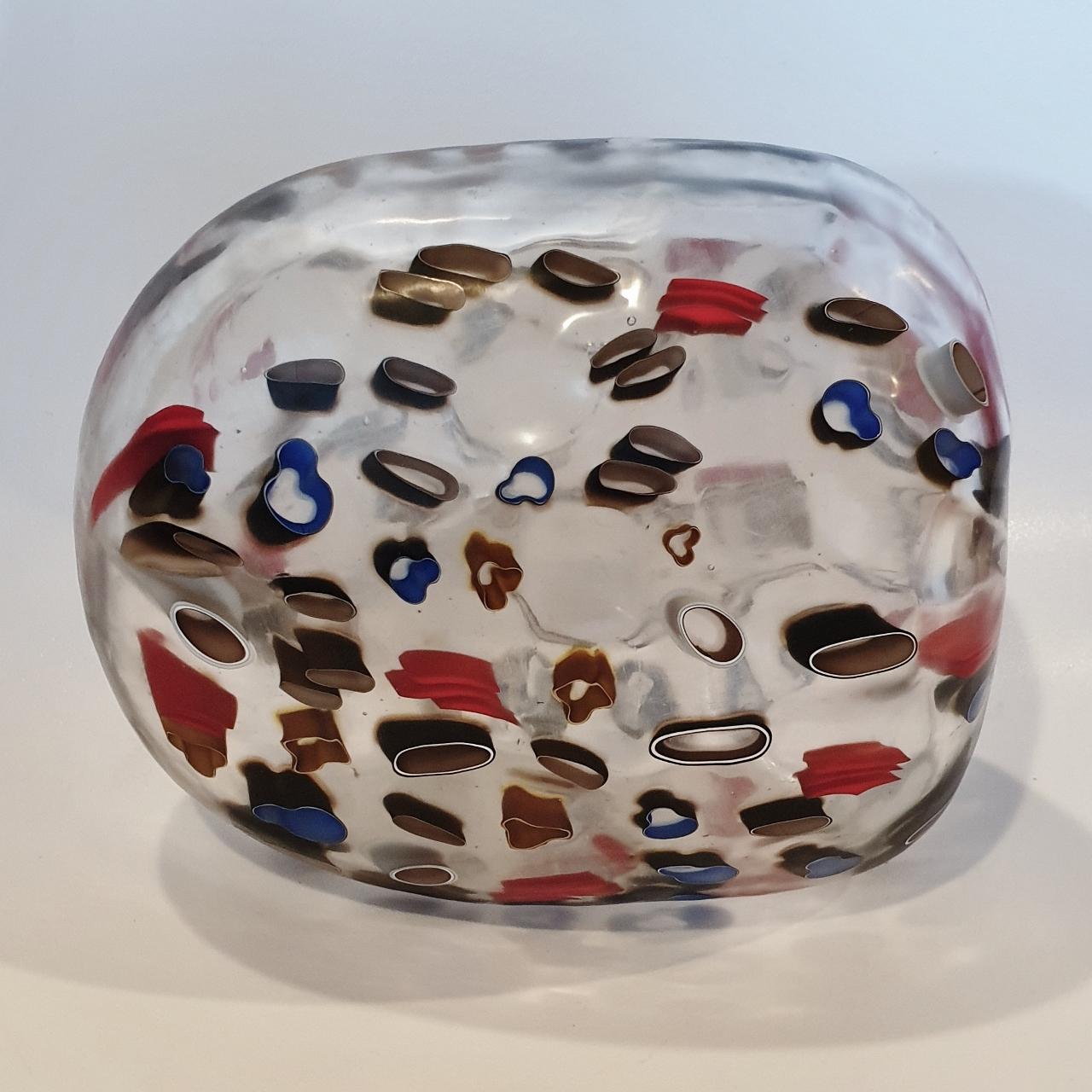 There is everything and nothing - contemporary modern abstract glass sculpture