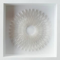 Small Rozetta Polar Vortex - contemporary modern abstract geometric paper relief