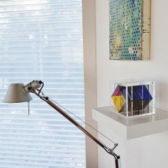 Homage to Van Doesburg - contemporary modern abstract geometric cube sculpture