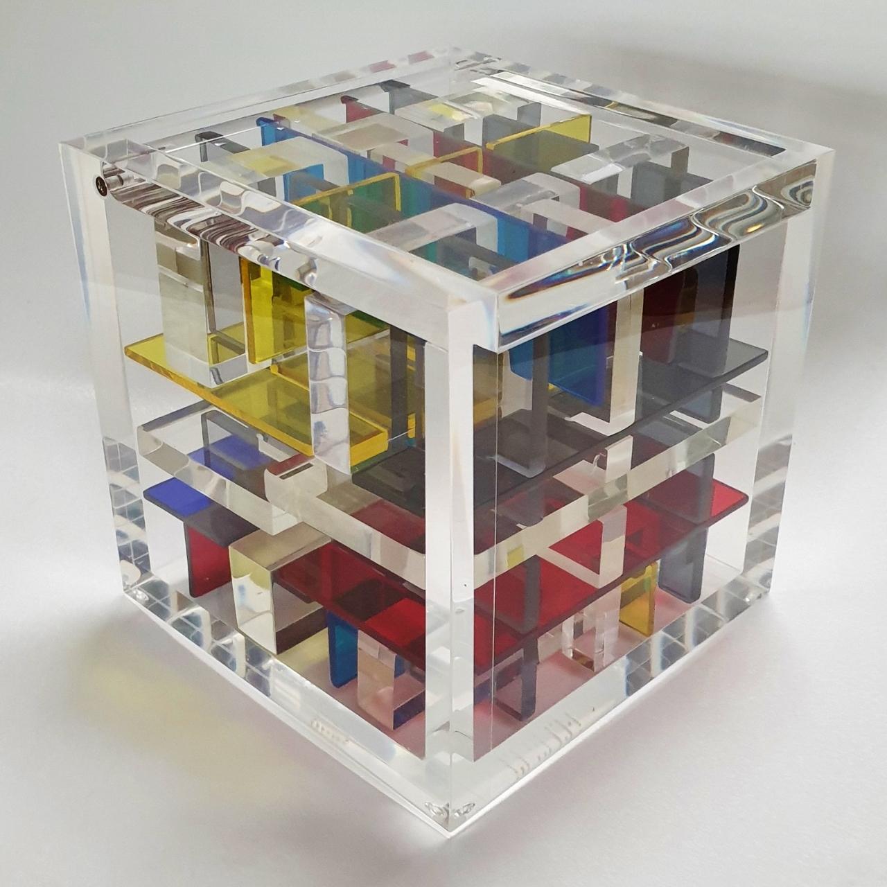 Haringa + Olijve Abstract Sculpture - New York City - contemporary modern abstract geometric cube sculpture