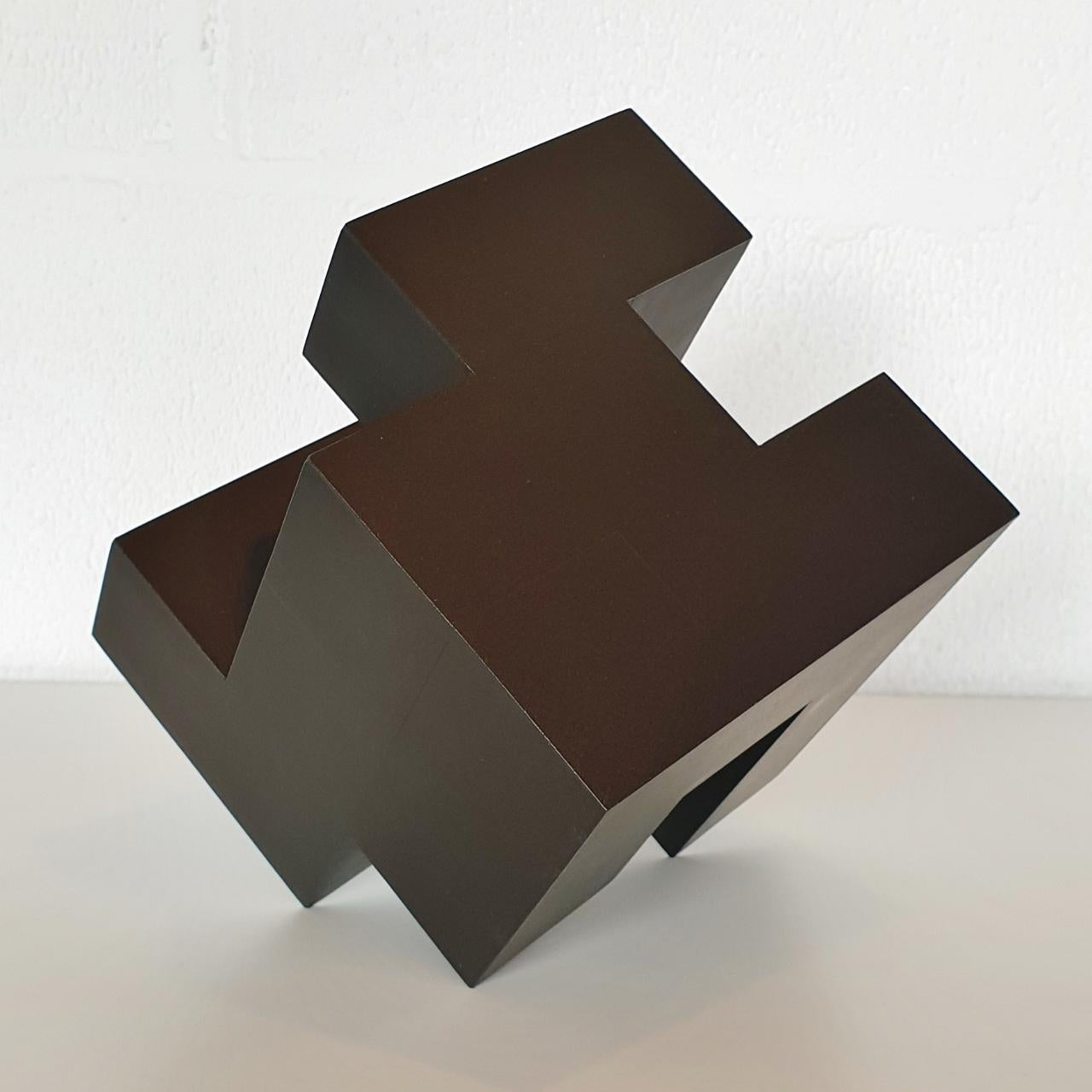 abstract cube sculpture