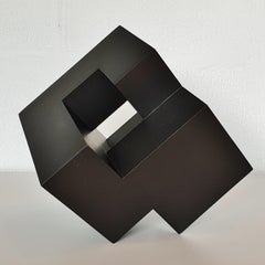 Cube architectural I no. 3/15 - contemporary modern abstract wall sculpture