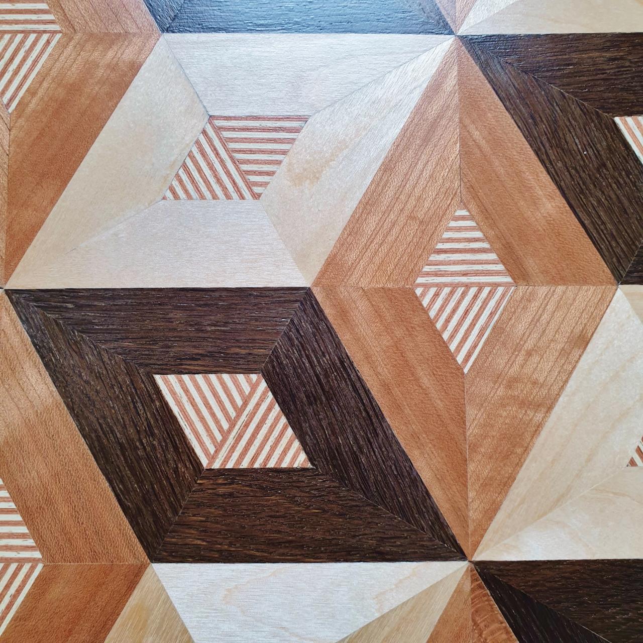 geometric veneer pattern