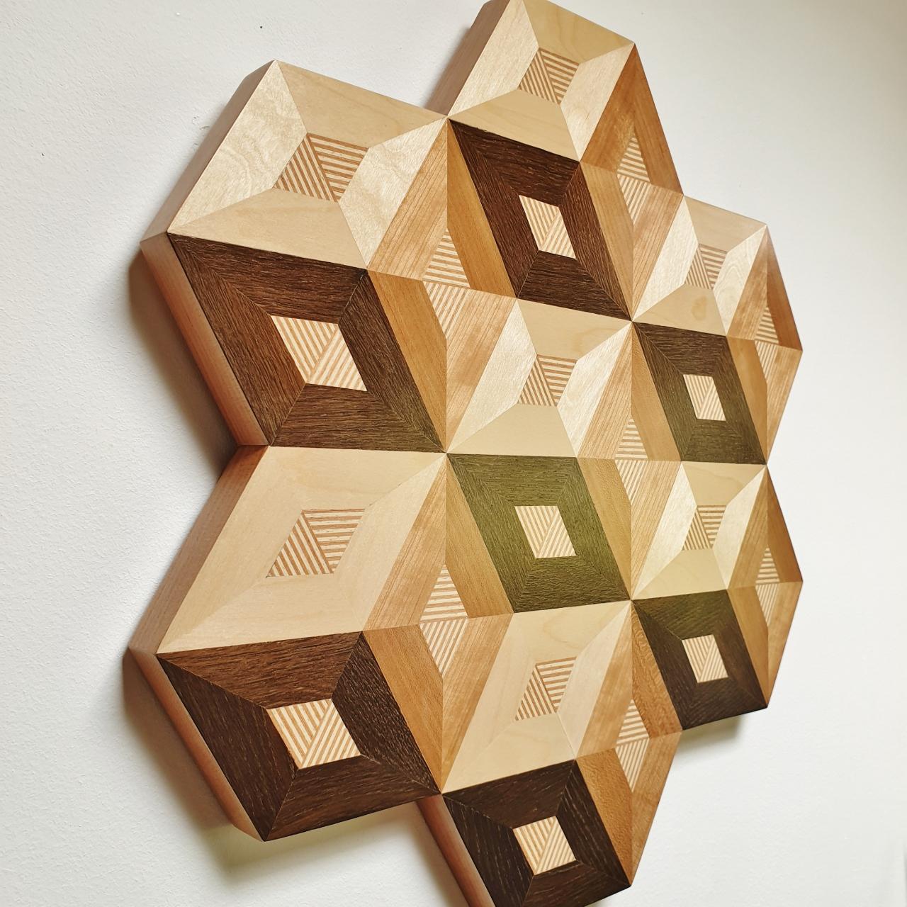 wood veneer artwork