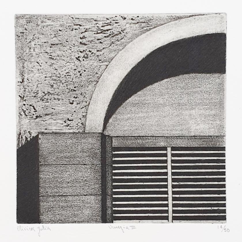 Venice  14/50 - collectors box with ten black-white etching aquatint prints  2