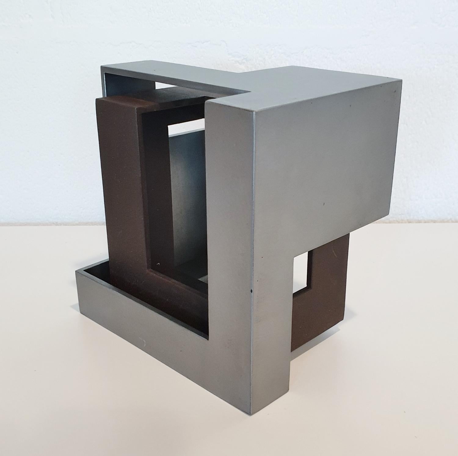 Pareja 03 - sculpture en acier géométrique abstraite contemporaine et moderne en vente 4