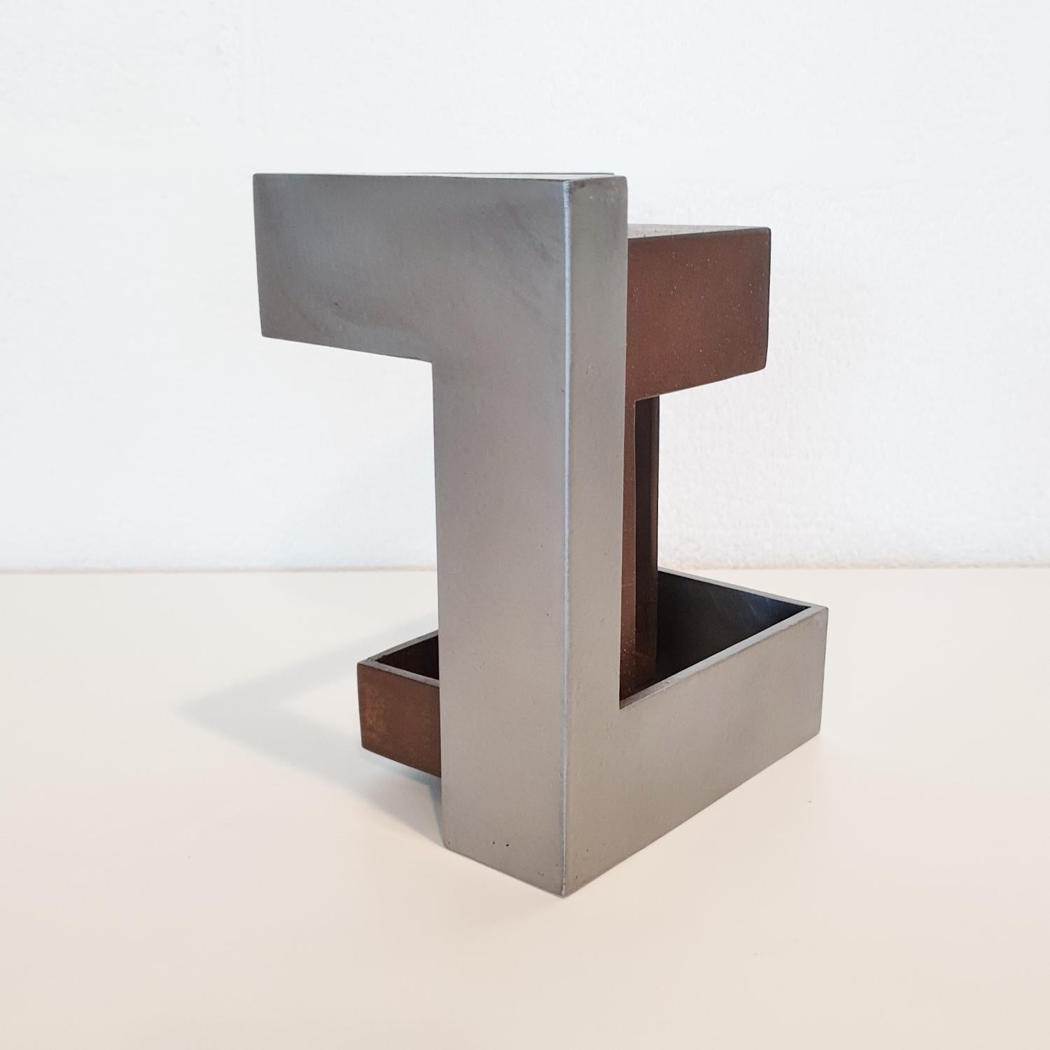 Pareja 07 - sculpture en acier géométrique abstraite contemporaine et moderne - Contemporain Sculpture par Eduardo Lacoma