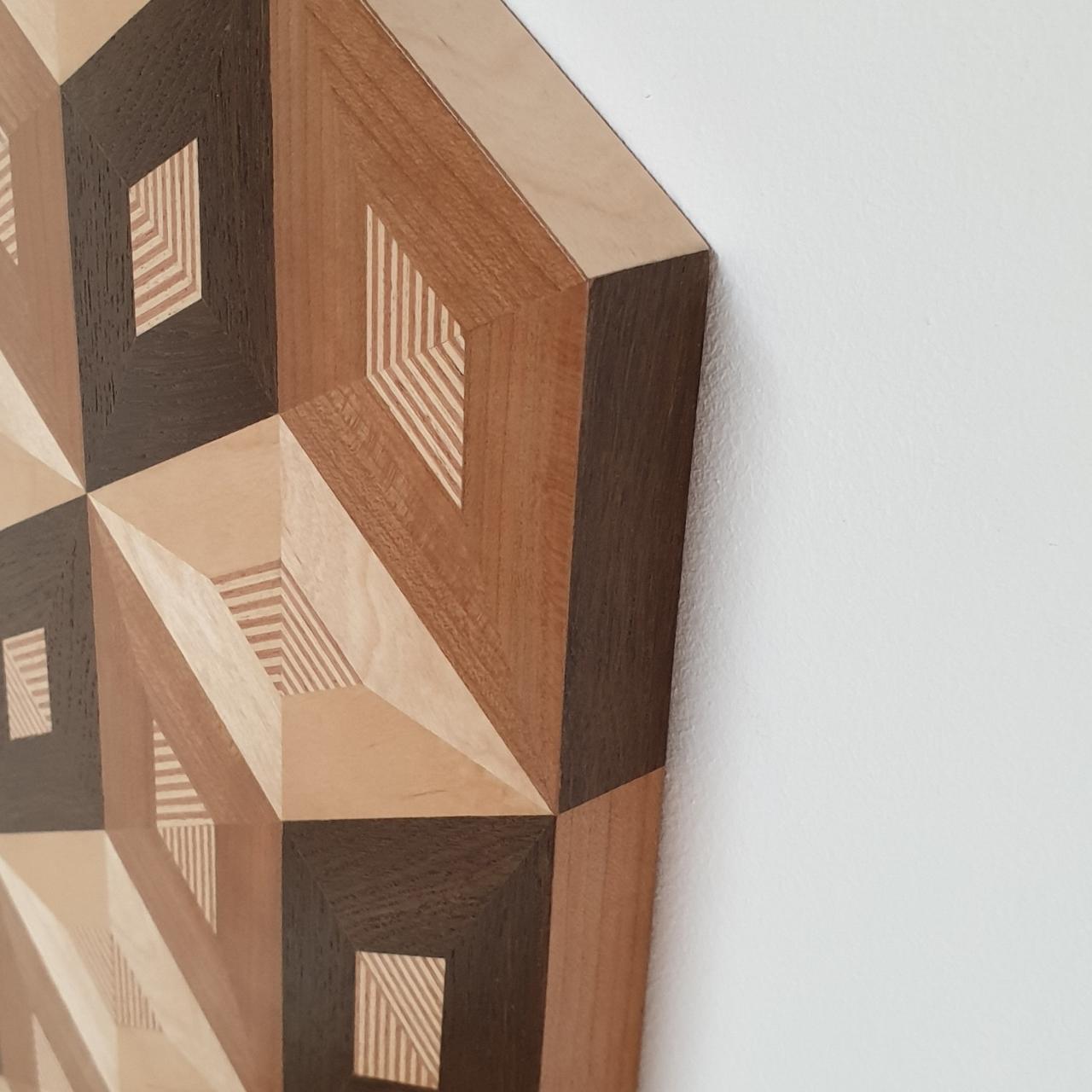 geometric wood inlay patterns