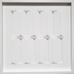 8 rectangles construits par pos. & nég. - peinture abstraite moderne contemporaine en relief
