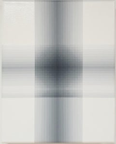 Summa Summarum Grey - contemporary modern abstract geometric painting on canvas