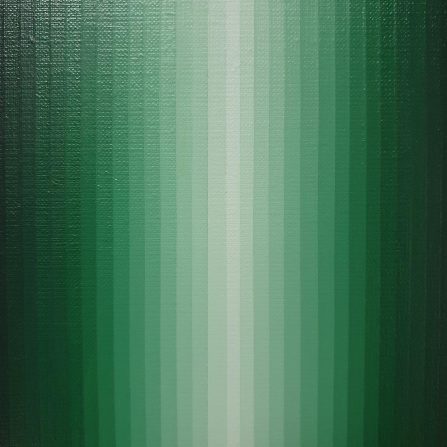 Management vert - peinture géométrique abstraite contemporaine et moderne sur toile en vente 1
