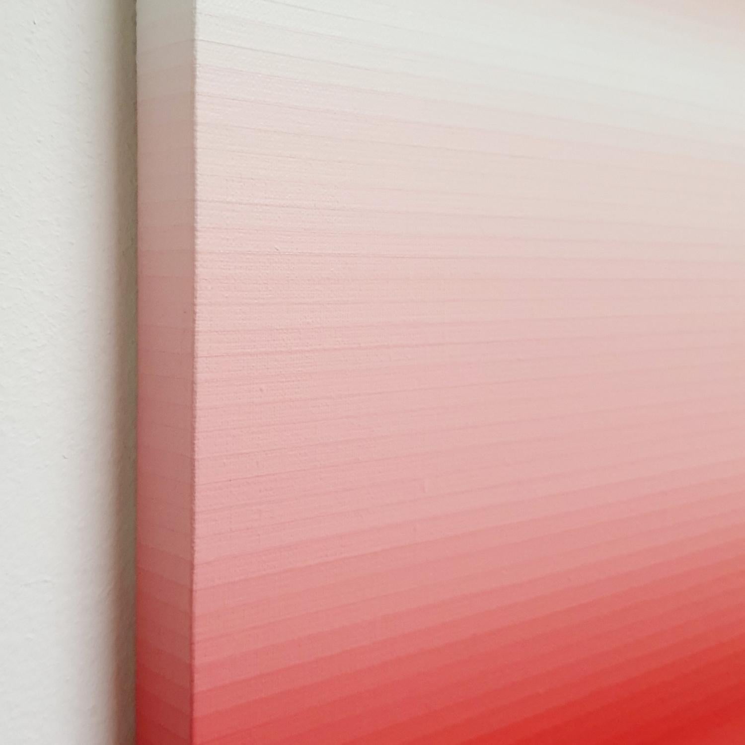 Cinque tubi falsi - Quadro geometrico astratto moderno contemporaneo su tela in vendita 2
