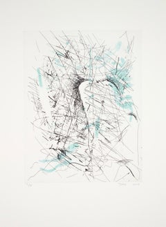 Contemporary, Line Etching & Color Aquatint, 'Repeated Passages. Hidden Faces'
