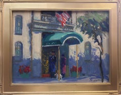 Park Avenue, New York City, original impressionist landscape