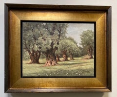 Les Oliviers de Auguste Renoir, original French impressionist landscape