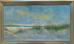 Surf and Dunes, original 20x30 impressionist marine landscape